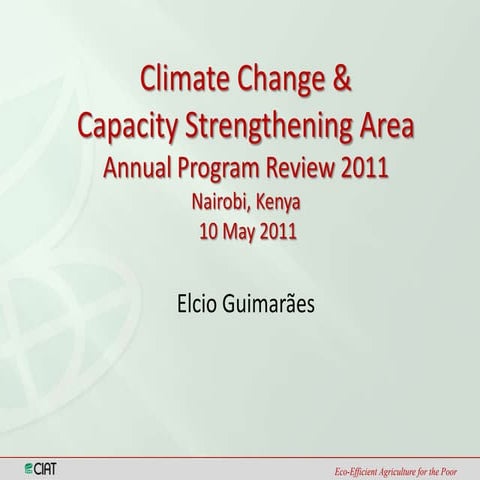Climate Change and Capacity Strengthening Area