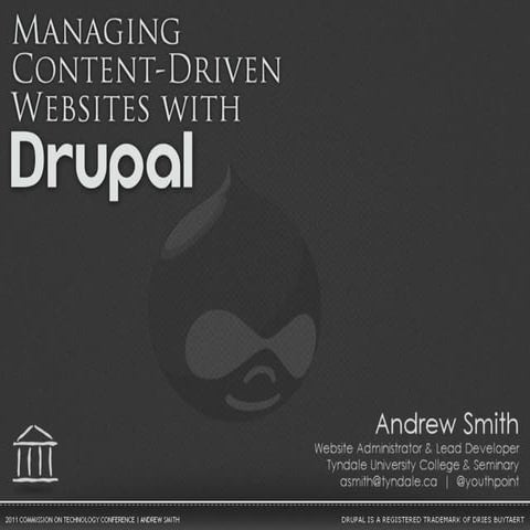 Managing Content-Driven Websites with Drupal