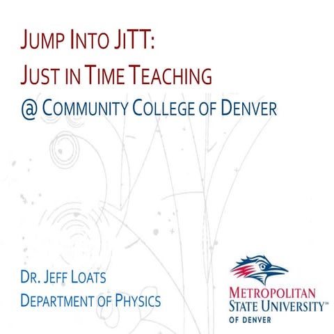 CCD Jump into JiTT - Feb 2014