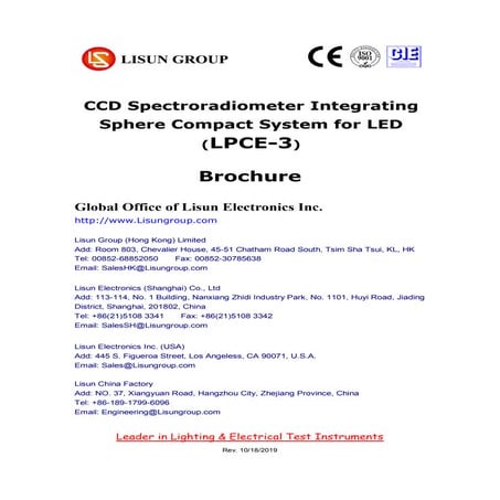 LISUN Scientific grade-ccd-spectroradiometer-integrating-sphere-system ...
