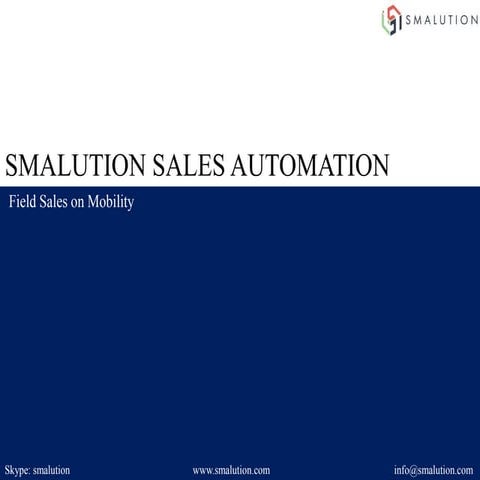 Smalution sales automation introduction.1