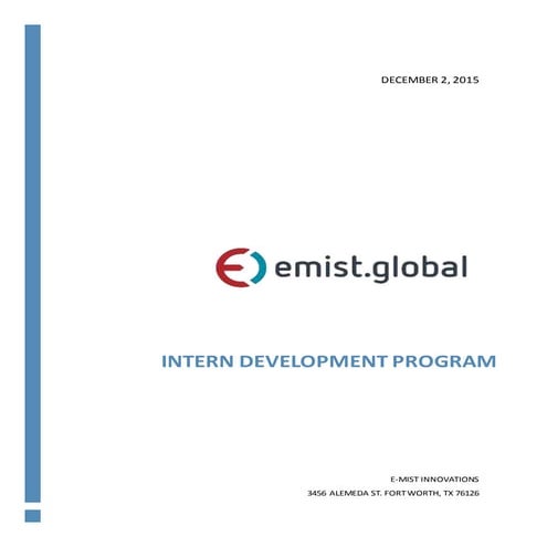 Final Intern Development Program