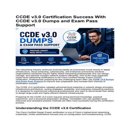 How to Prepare for CCDP Certification: Step-by-Step Guide | PDF