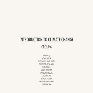 WORLD CLIMATE AND CLIMATE CHANGE | PPTX
