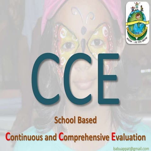 CCE- CBSE Continuous and Comprehensive Evaluation of students