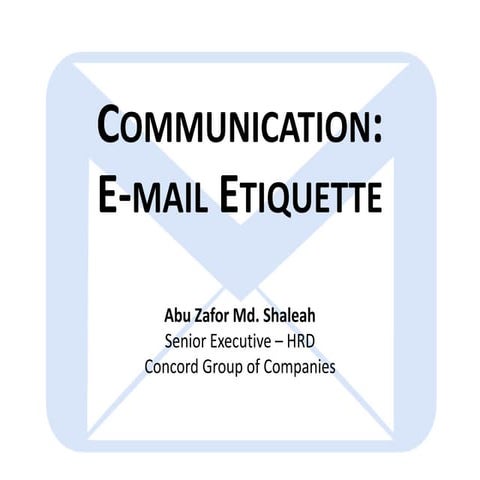 E-mail communication
