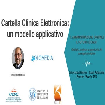 Cartella Clinica Elettronica:  Un modello applicativo