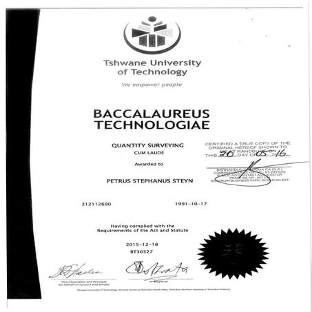 Matric Certificate | PDF