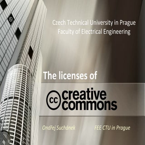 The licenses of Creative Commons