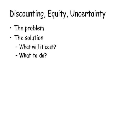 Discounting and climate policy | PPTX
