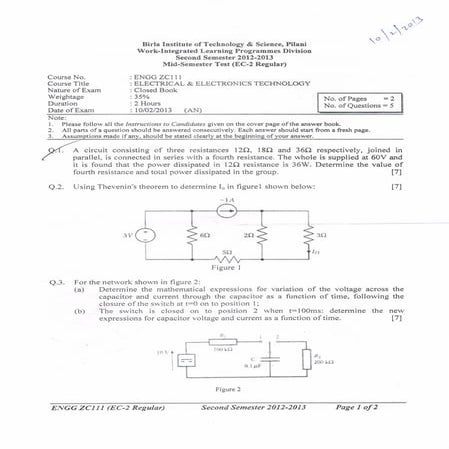BITS QUESTIONS PAPERS