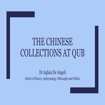 The Chinese Collections at Queen's