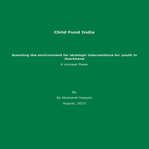 PDF Scanning environment for startegic intervention for youth