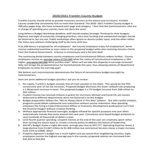 Ccfc 2020-2021 budget workshop analysis