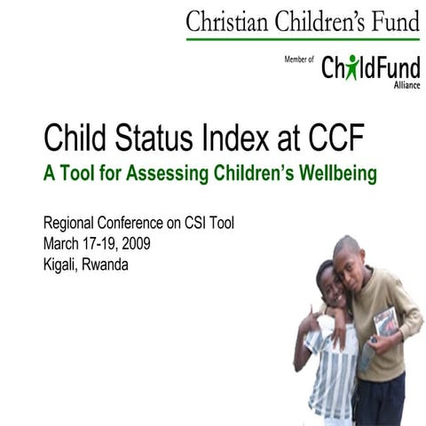 Child Status Index at CCF