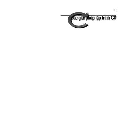 Các giải pháp lập trình c#