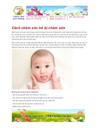 Cách chăm sóc trẻ bị chàm sữa