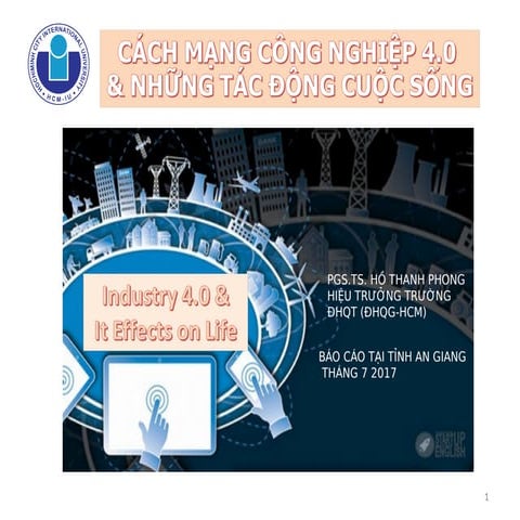 Cách mạng công nghiệp 4.0 &amp; những tác động cuộc sống