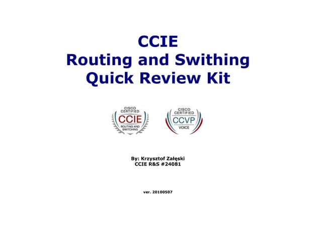 Cisco -Ccie rs quick_review_kit