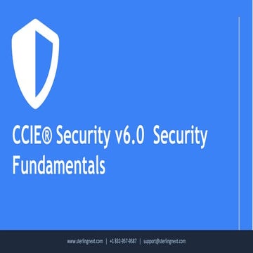 Security Fundamentals | CCIE® Security v6.0 Certification Training | PDF