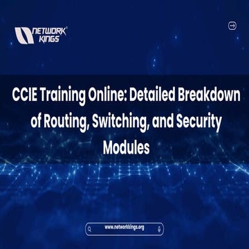 CCIE Training Online Detailed Breakdown of Routing, Switching, and ...