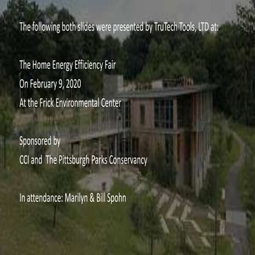 Pittsburgh Home Energy Efficiency Fair slides