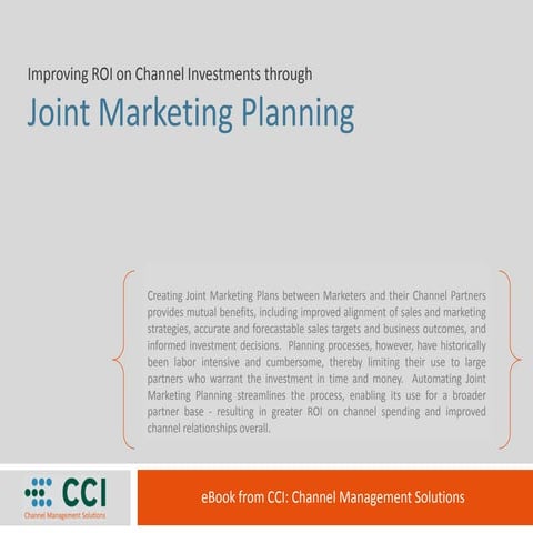 Joint Marketing Planning with Partners