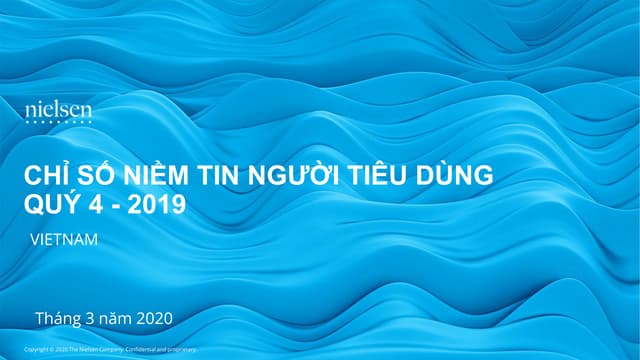 Chỉ số niềm tin NTD quý 4/2019