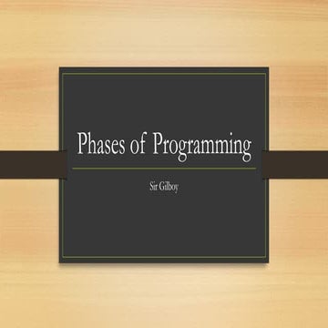 Comprehensive Guide to the Phases of Computer Programming and Problem ...