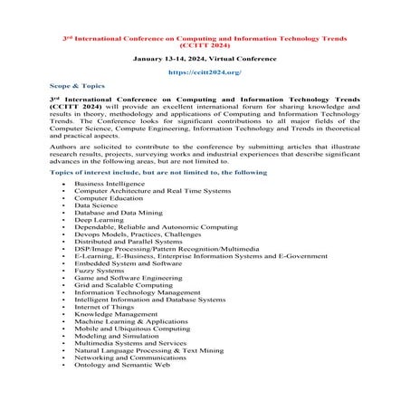 Research Paper Submission-3rd International Conference on Computing and Infor...