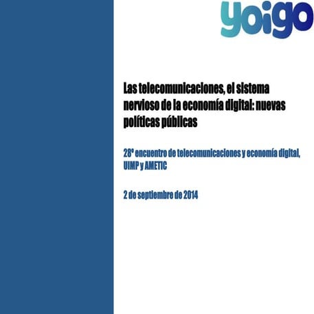 Operadores europeos: inversiones para una economía digital