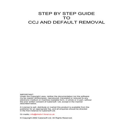 CCJ removal guide