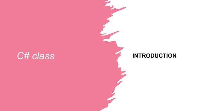 C# Class Introduction