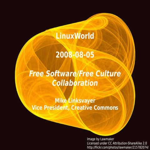 Free Software/Free Culture Collaboration