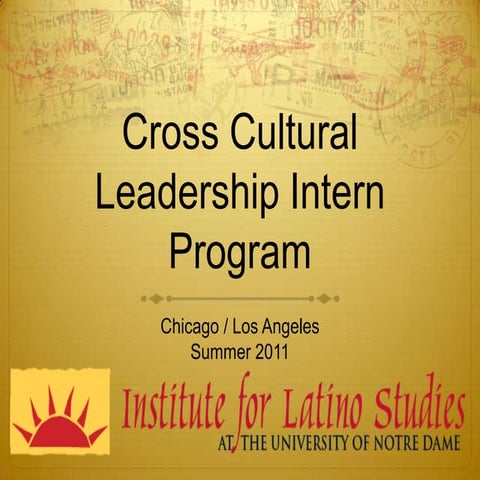 Cross Cultural Leadership Internship Program