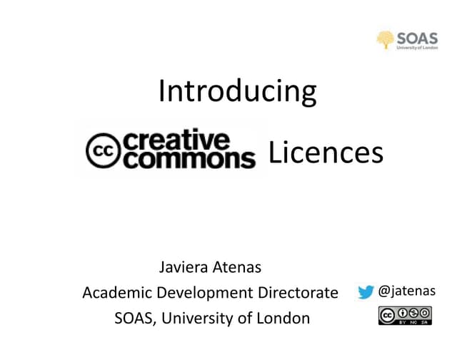 Introducing Creative Commons Licenses
