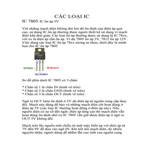 Các loại ic | PDF