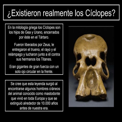 Cíclopes, mandrágoras y niños salvajes