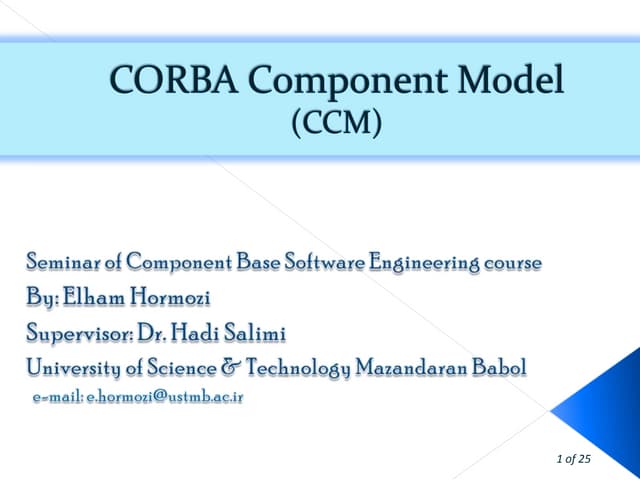 CORBA Component Model 