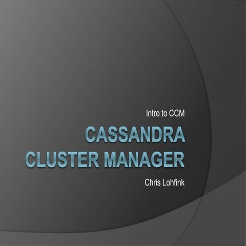 Cassandra Cluster Manager (CCM)