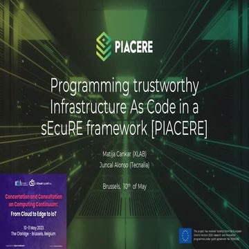 CCM Brussels PIACERE presentation (2023-05-09)