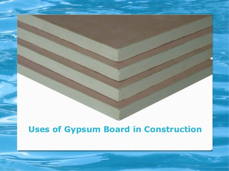Uses of Gypsum Boards in Construction