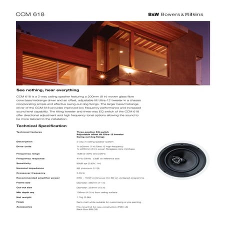 Ccm618 fiche produit