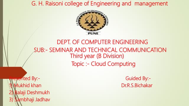cloud computing