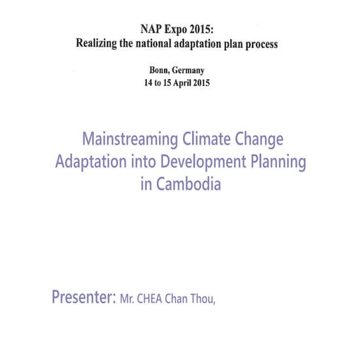 National strategies on integrating climate change adaptation | PDF
