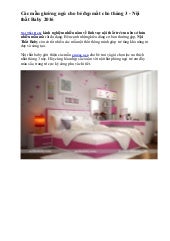 Các mẫu giường ngủ cho bé đẹp mắt c...