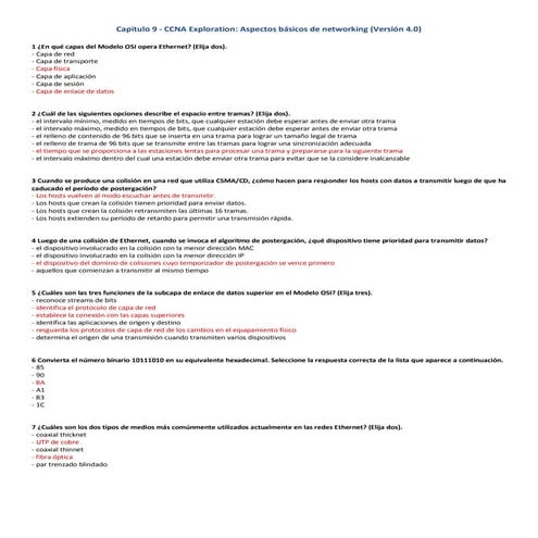 Ccna 1 capitulo 09