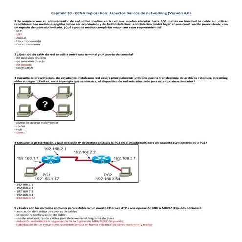 Ccna 1 capítulo 10