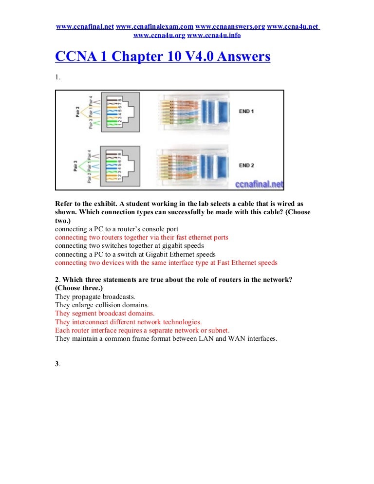 Ccna 1 Answers Chapter 10