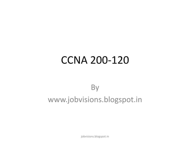 CCNA Exam 200-120 pdf